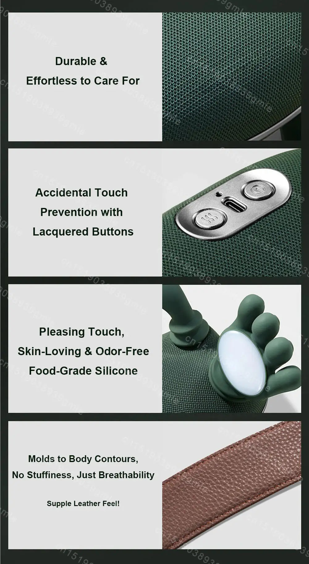 Neck Shoulder Massager Deep Tissue Shiatsu Back Cervical Massage Machine Bionic Heated Fatigue Relief Relax Muscle 3-Level 