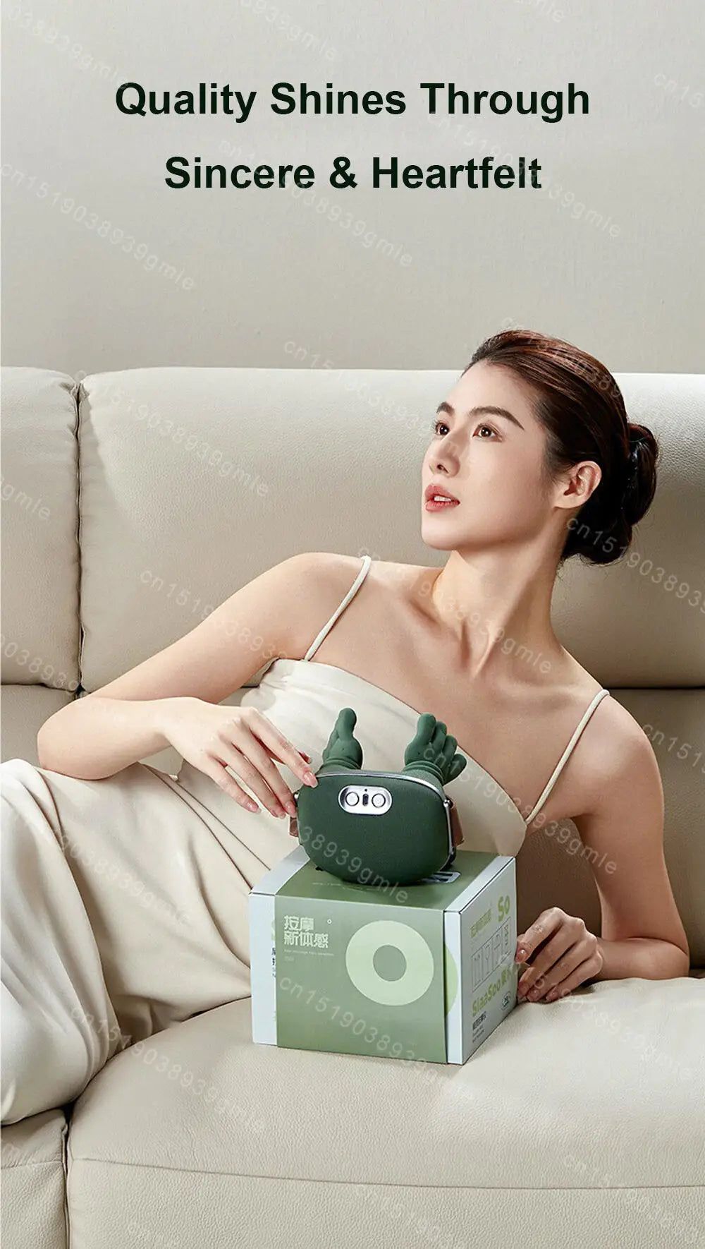 Neck Shoulder Massager Deep Tissue Shiatsu Back Cervical Massage Machine Bionic Heated Fatigue Relief Relax Muscle 3-Level 