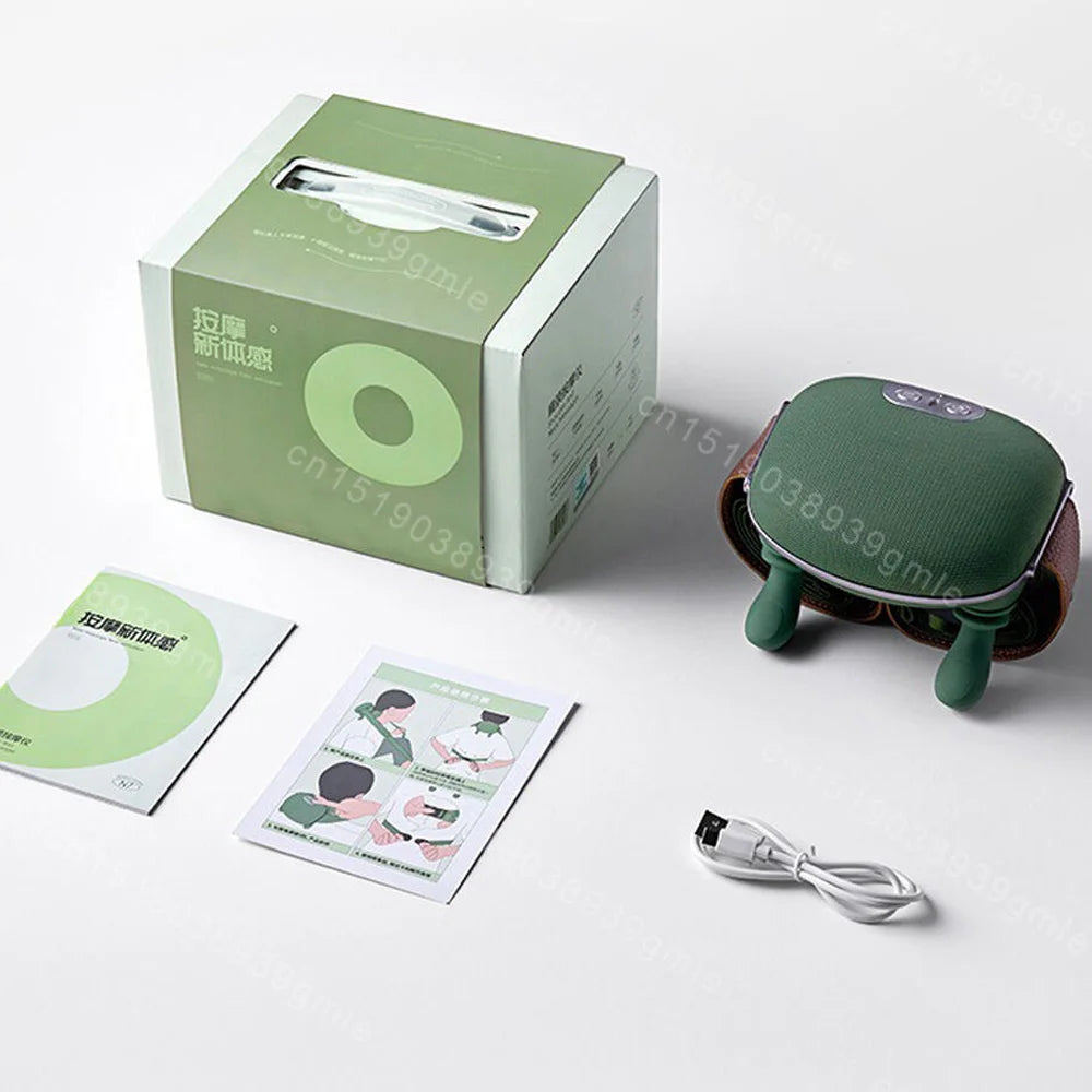 Neck Shoulder Massager Deep Tissue Shiatsu Back Cervical Massage Machine Bionic Heated Fatigue Relief Relax Muscle 3-Level 