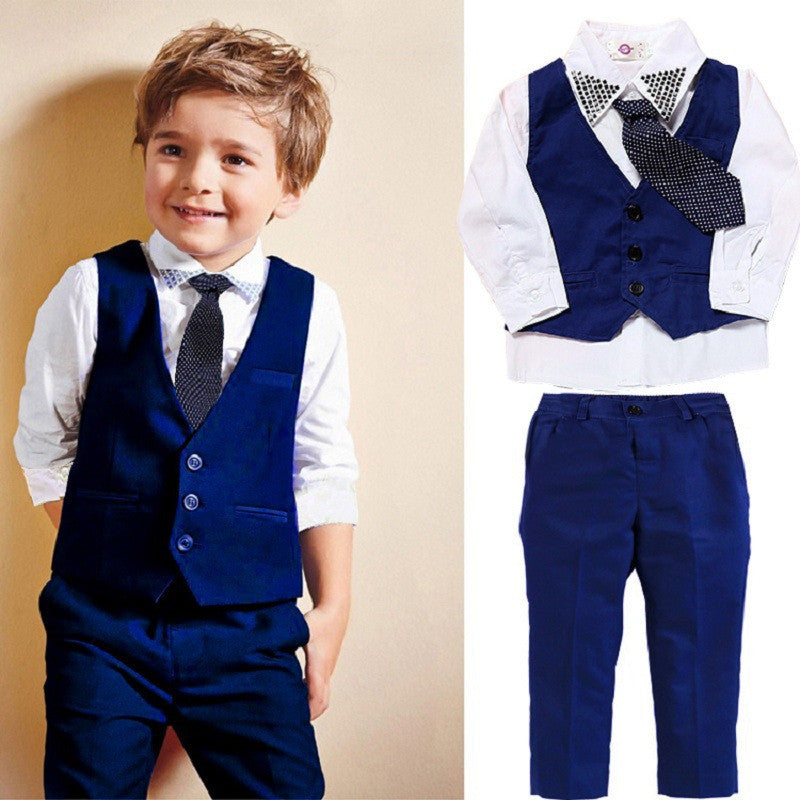 Casual Clothing Suits Boys' Clothes VestsSuits