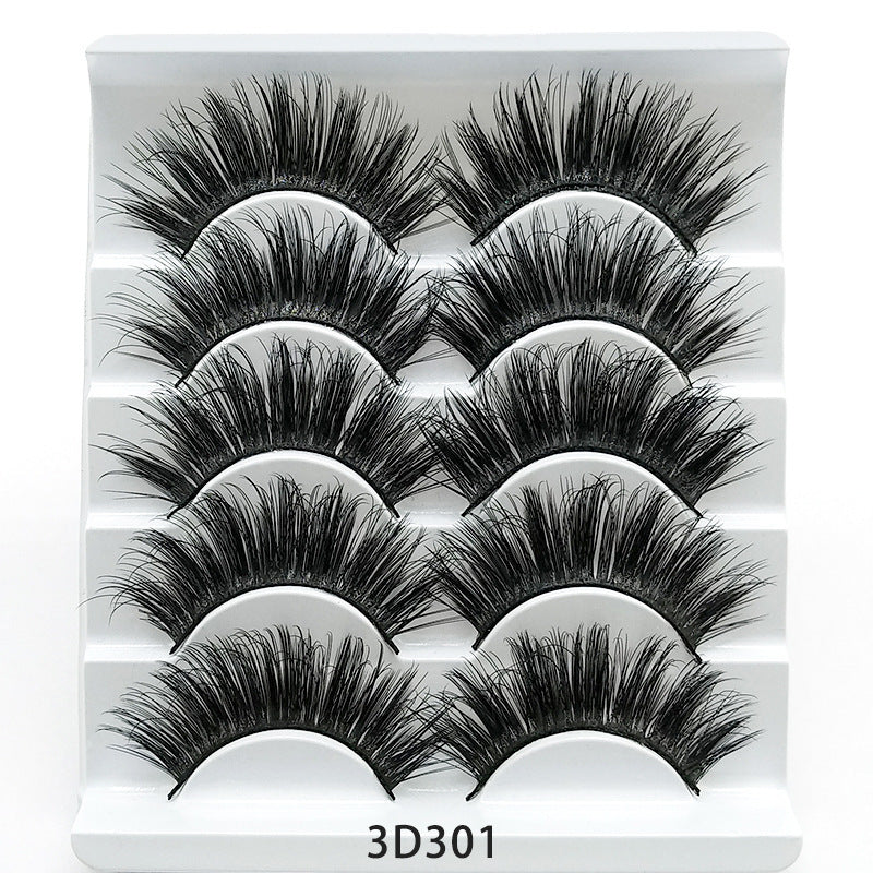 Mink False Eyelashes 3D False Eyelashes Five