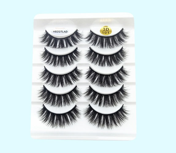 Mink False Eyelashes 3D False Eyelashes Five