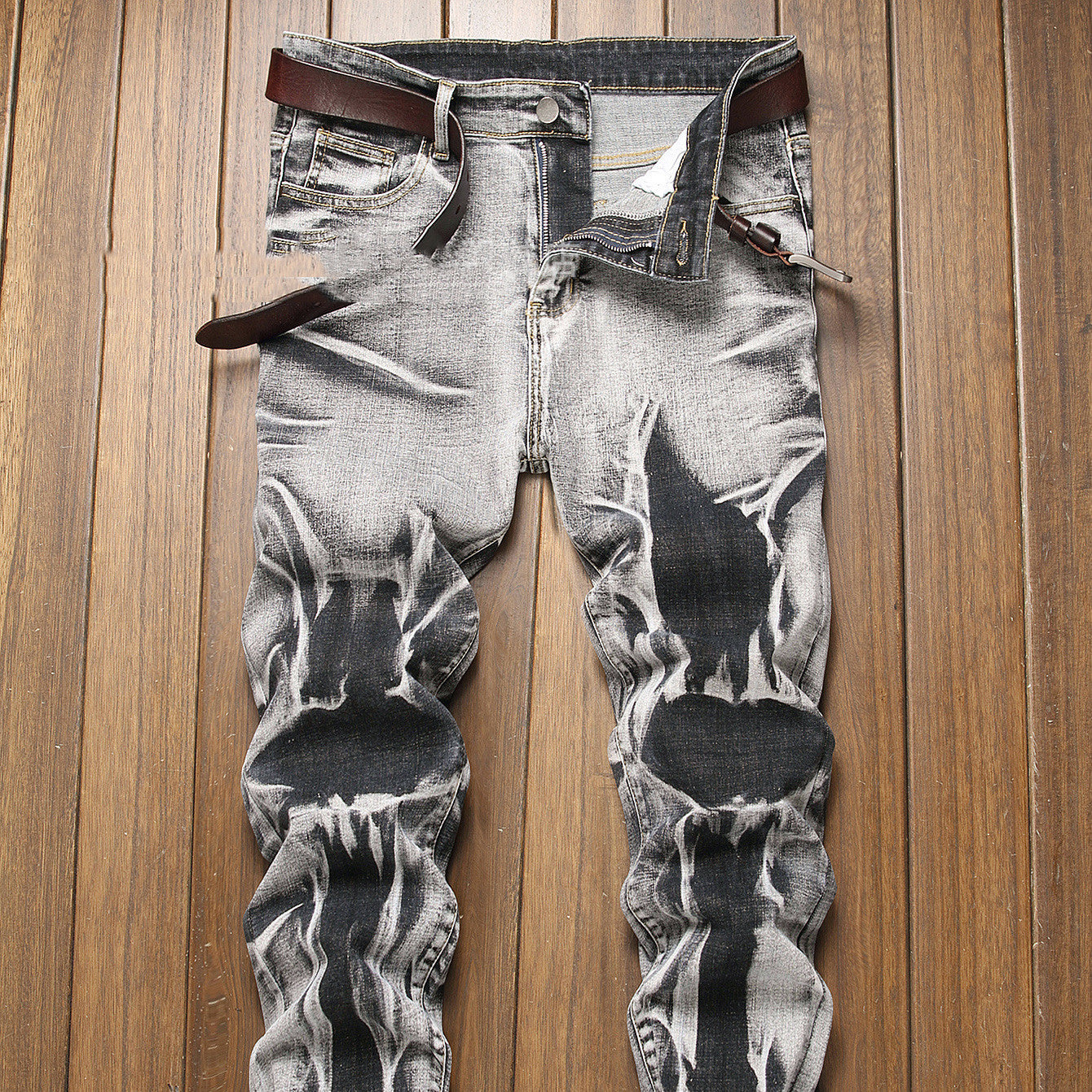 Slim Fit All-match Gray Men's Comfortable