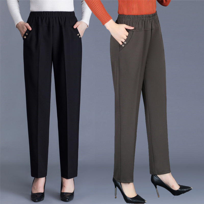 Spring And Autumn Middle-aged Mom Pants