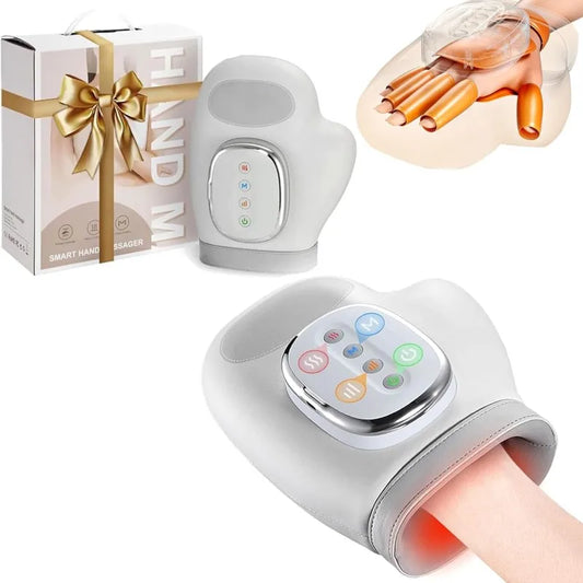 Hand Massager with Heat and Compression,Finger Massager Hand Equipment,  Wrist Muscles Massagers for Arthritis Carpal Tunnel