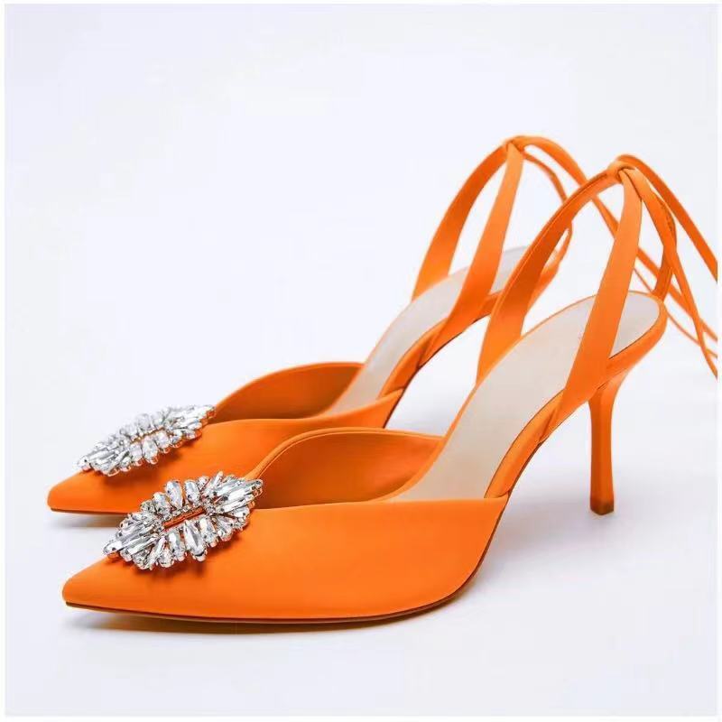 Women's New Shallow Stiletto Strap Roman Sandals