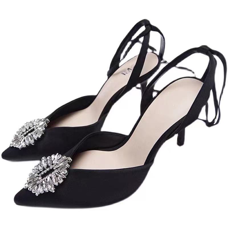 Women's New Shallow Stiletto Strap Roman Sandals